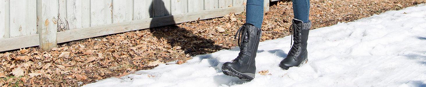 Women's Vegan Leather Boots - Comfy Moda Canada