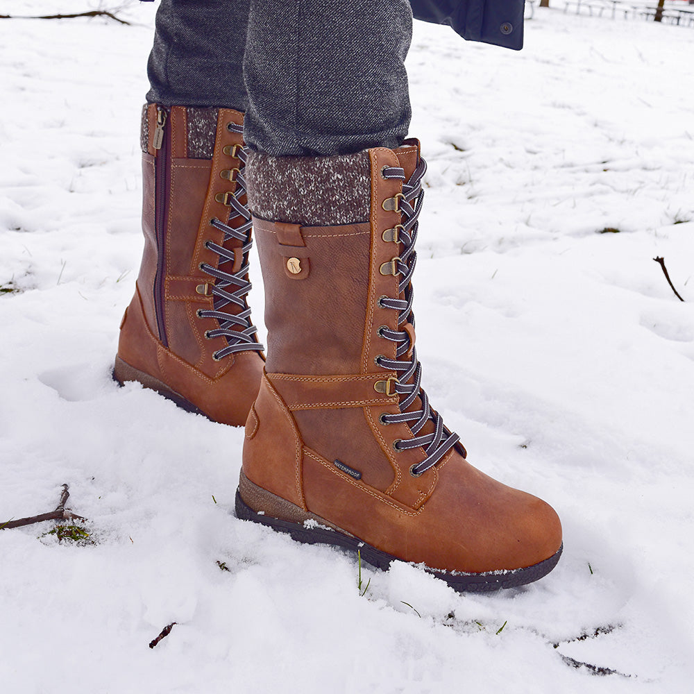 Tall Knee High Winter Snow Boots Women's Waterproof Tall Winter