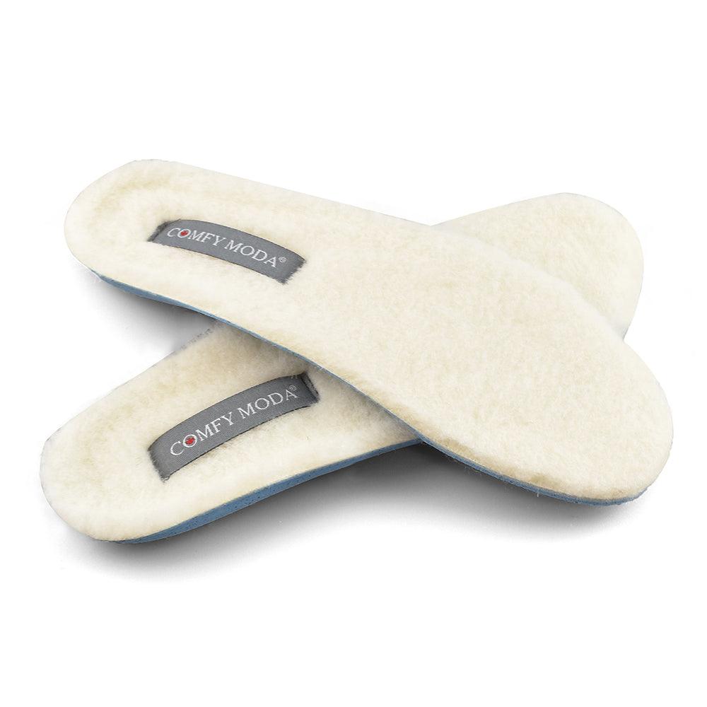 Women WarmEx Wool White Insoles - Comfy Moda Canada